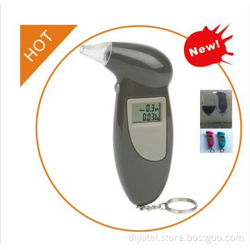 Alcohol Tester/Breathalyzer with Keychain, Time and Clock, Customized Logos Are Accepted